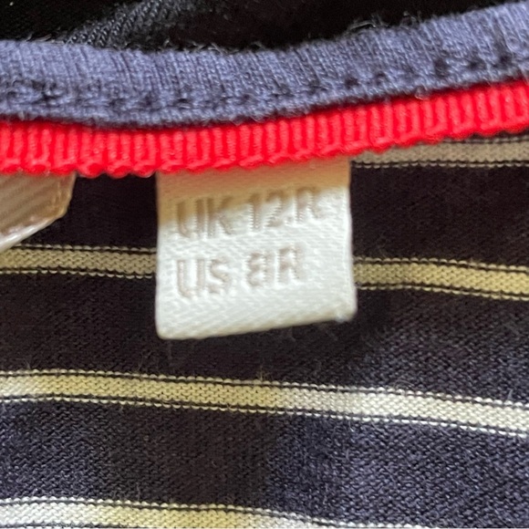 Boden Striped Sheath Midi Dress with V-Neck - Picture 10 of 10